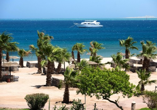 Private beach area at Lotus Bay Resort