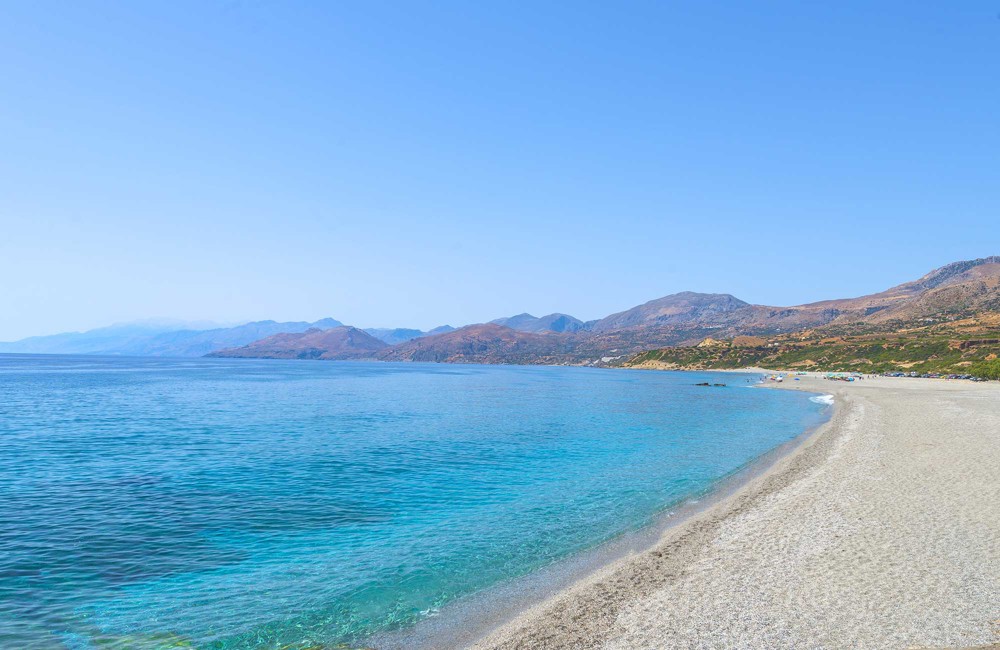Plakias beach in Crete