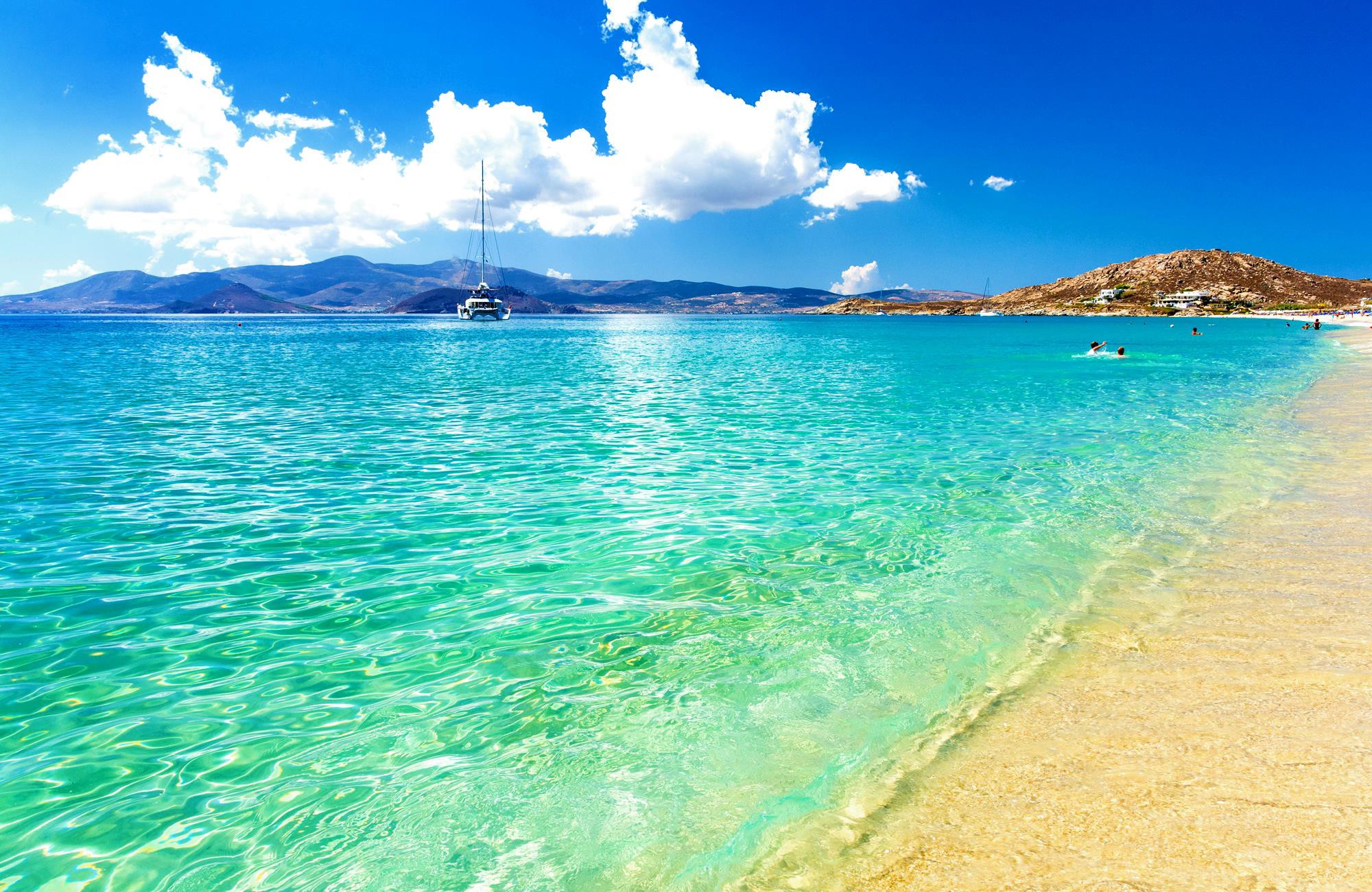 Paradise Beach in Naxos