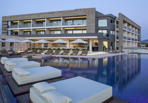 Pool area at Aqua Blue Boutique Hotel & Spa