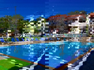 Pool at Tria Adelphia, Arillas, Corfu, Greece