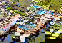 Aerial view at Caretta beach holiday village