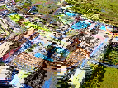 Aerial view at Caretta beach holiday village