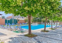 Pool at the Trivizas Apartments, Sidari, Greece.