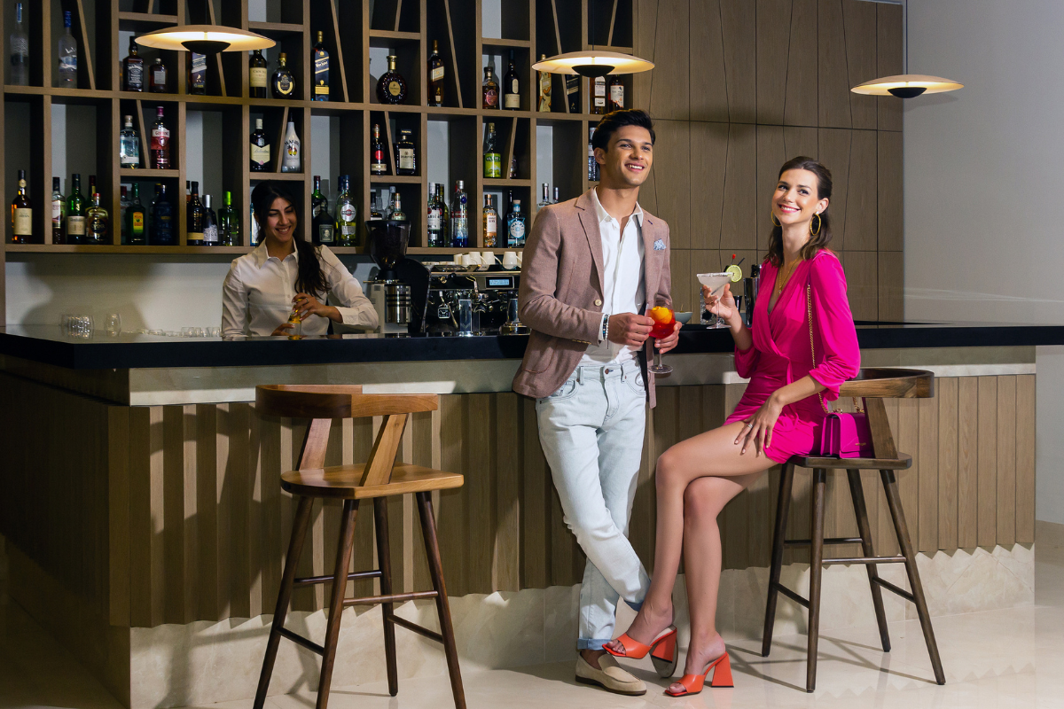 Lobby bar at Ammoa Luxury Hotel