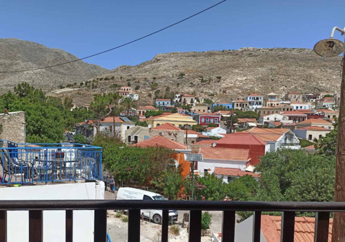 Views from balcony at 1 bed house at Villa chrysodimi