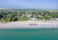 Beachfront location of Dion Palace in Thessaloniki