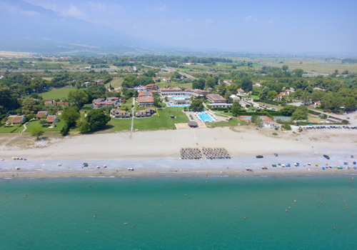 Beachfront location of Dion Palace in Thessaloniki