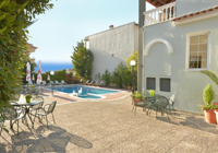 Outdoorpool at Olympus Hotel Villa Drosos