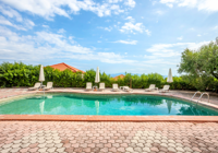 Pool view at Skentos Hotel