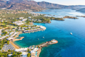 Aerial View of Elounda Beach Hotel & Villas and Surrounding Area