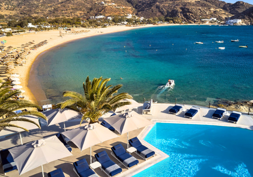 Overview of Ios Palace Hotel & Spa and Beach