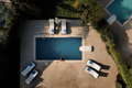 Aerial View of Swimming Pool at Mamfredas Resort Villas