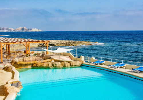 View of Preluna Hotel & Spa Swimming Pool and Sea View