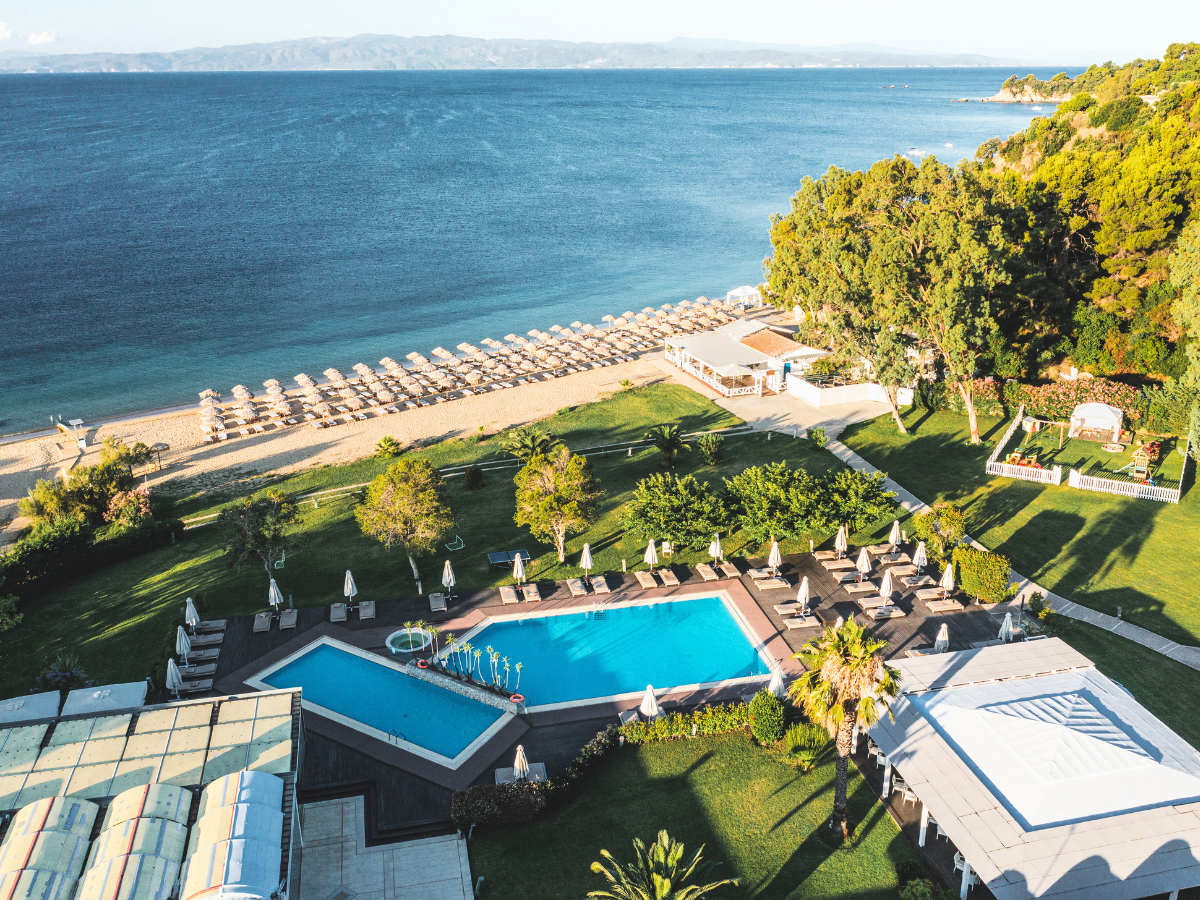 Overview of Pools at Princess Resort Skiathos