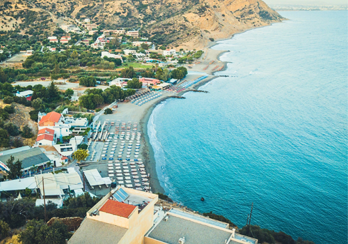 Aerial View of Astoria Hotel Agia Galini