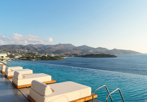 Rooftop Infinity Pool at Intercontinental Crete