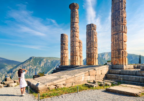 Greece In March Mount Parnassus (Delphi)