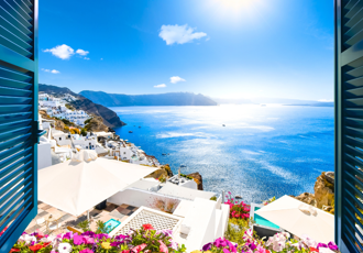 Greece In August Cyclades Islands