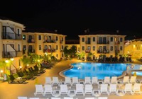 Pool area at Marcan Beach