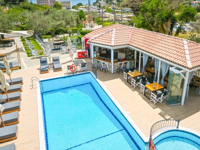 Aerial View of Pool at Filokalia Apartments