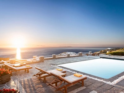 Sunset at Gerofinikas Boutique Hotel