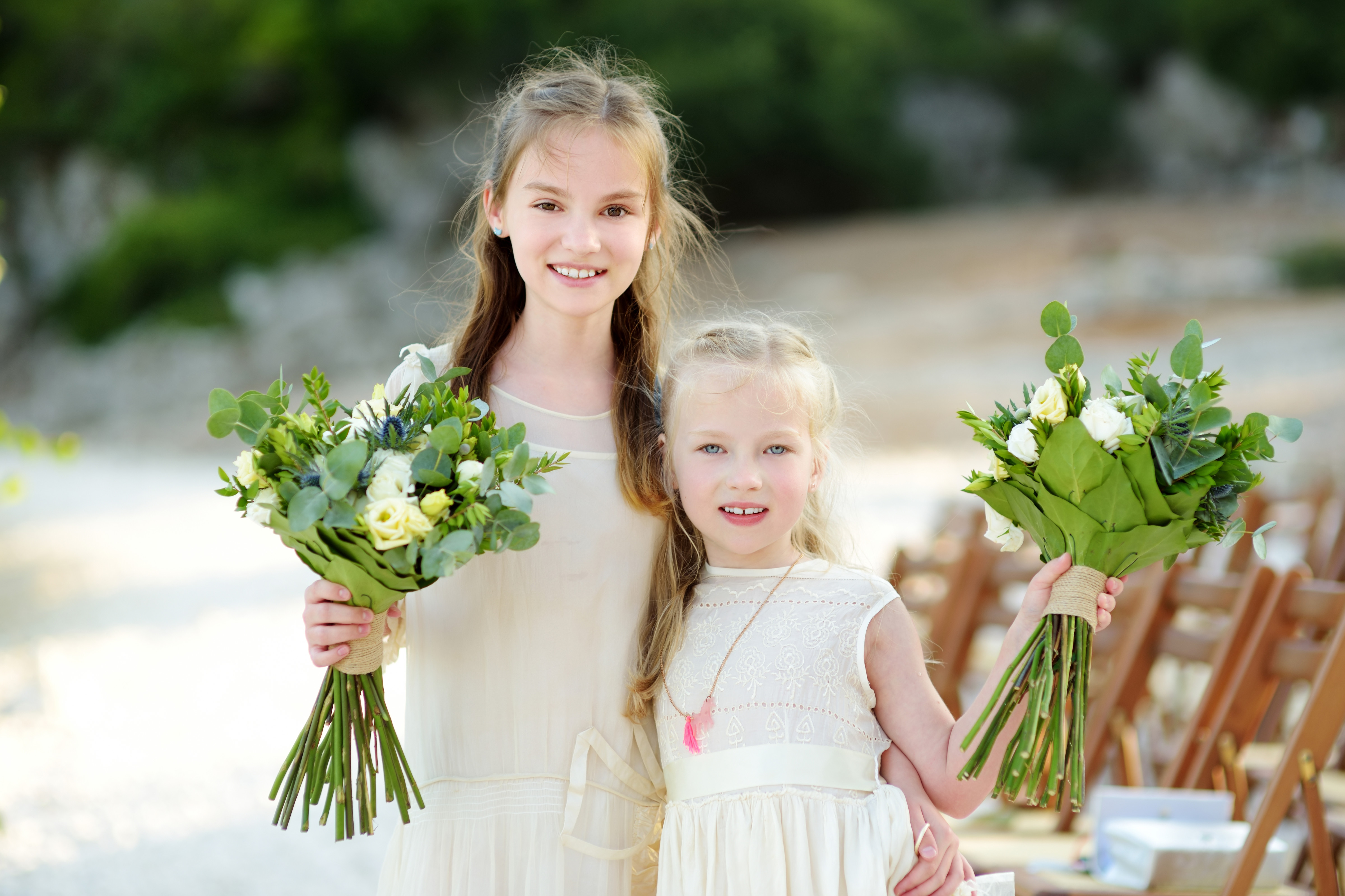 Child wedding guests in Greece